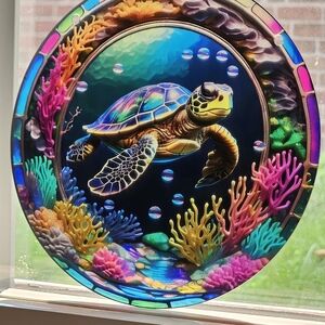 Gourguse Sea Turtle Suncatcher